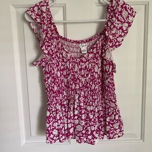 Peplum floral Top